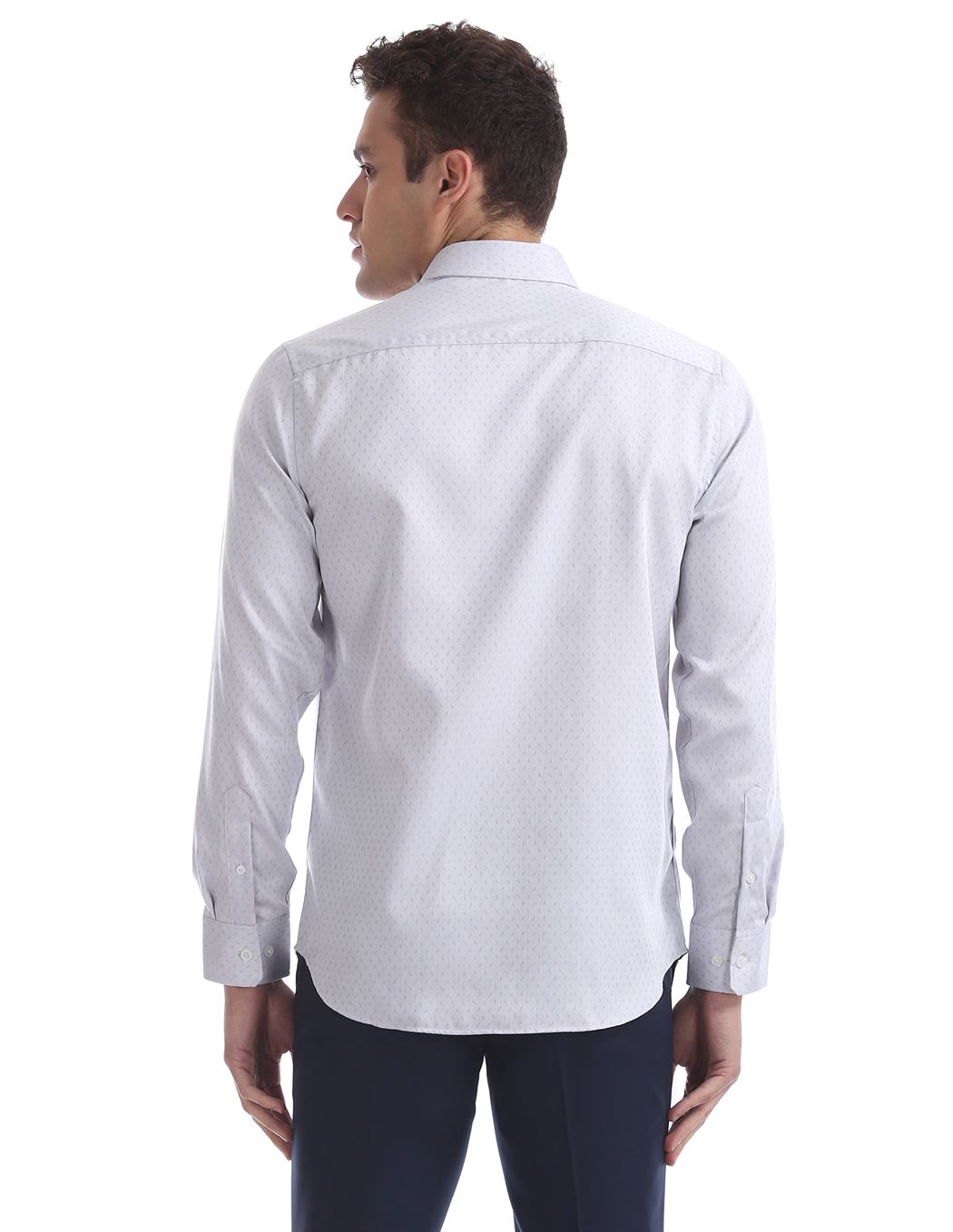 U.S. Polo Assn. Men Self Design Formal Wear Shirt